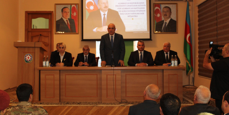 Azərbaycan Respublikasının Prezidenti cənab İlham Əliyevin  Yeni Azərbaycan Partiyasının VIII Qurultayındakı nitqindən irəli gələn vəzifələrə  dair Laçın Rayon İcra Hakimiyyətində geniş tərkibdə müşavirə keçirilmişdir.