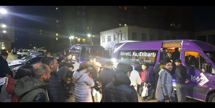 Laçın şəhərinə 20-ci mərhələdə daha 17 məcburi köçkün ailəsi yola salındı.